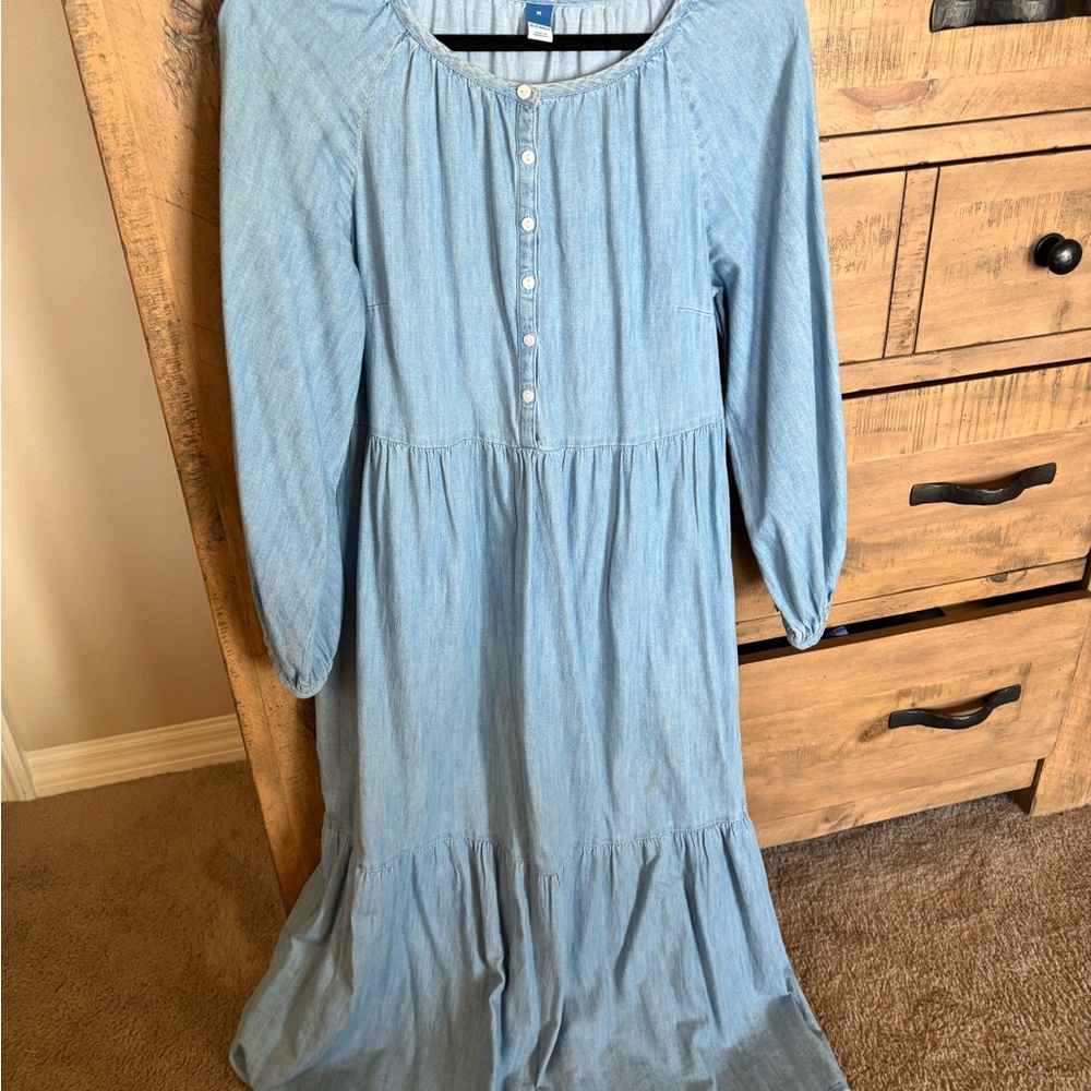 Old Navy Light Blue Long Sleeve Dress